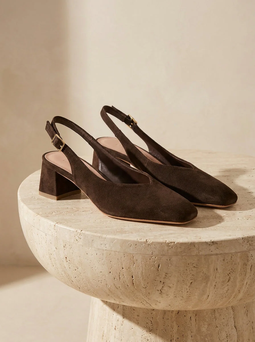 DORLA MARRON SUEDE